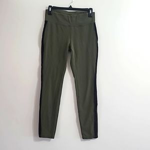 Xersion forest green fitted leggings